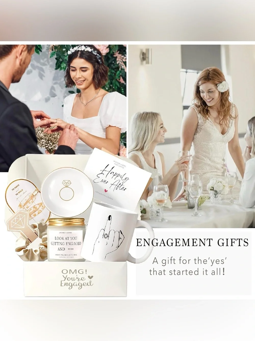 Engagement Gifts for Couples, Gift for Newly Engaged Couples